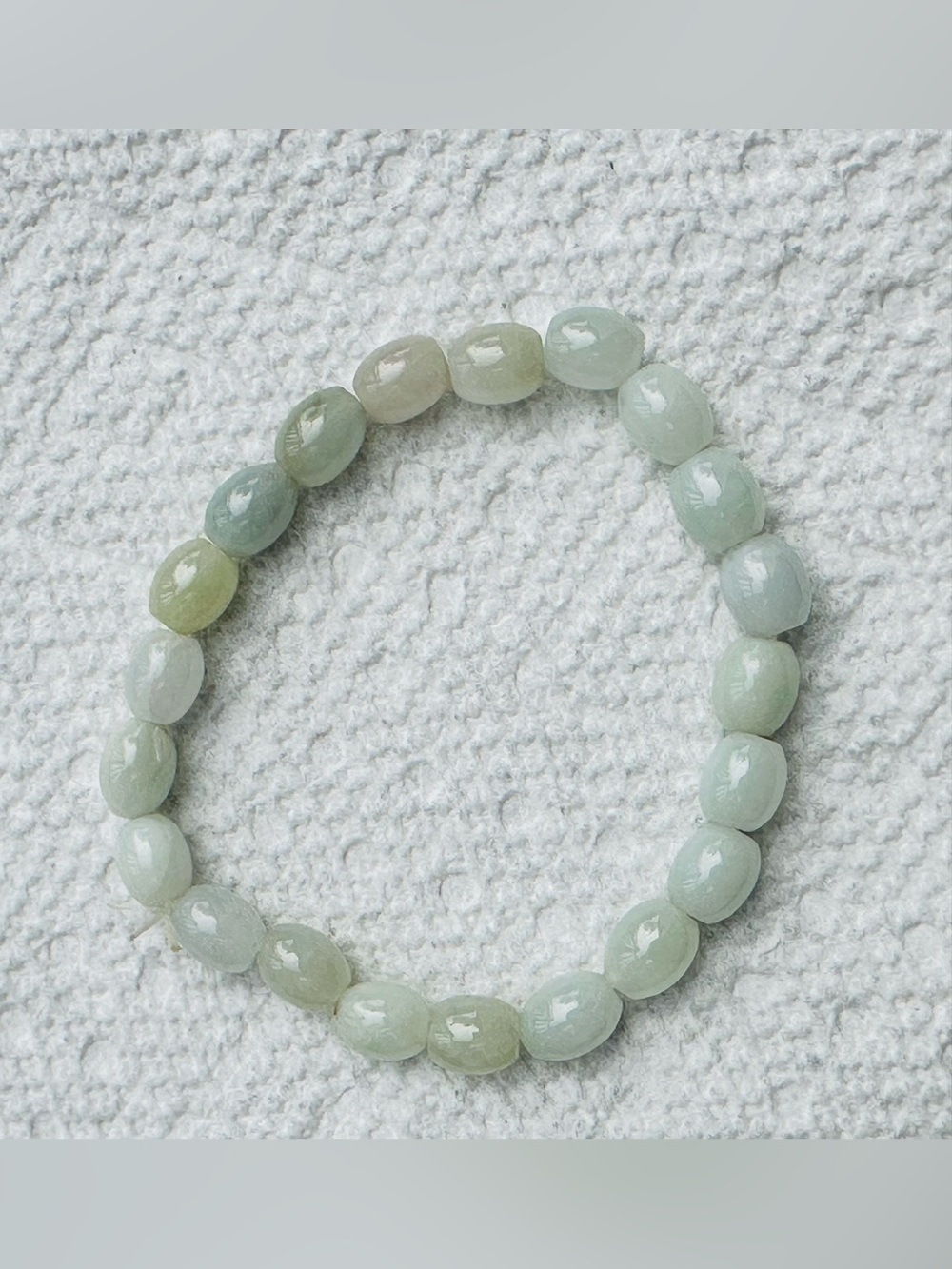 Multi color grade A Jade Beaded Stretch Bracelet